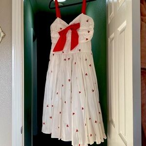 Unique Vintage Golightly Dress in cherry print